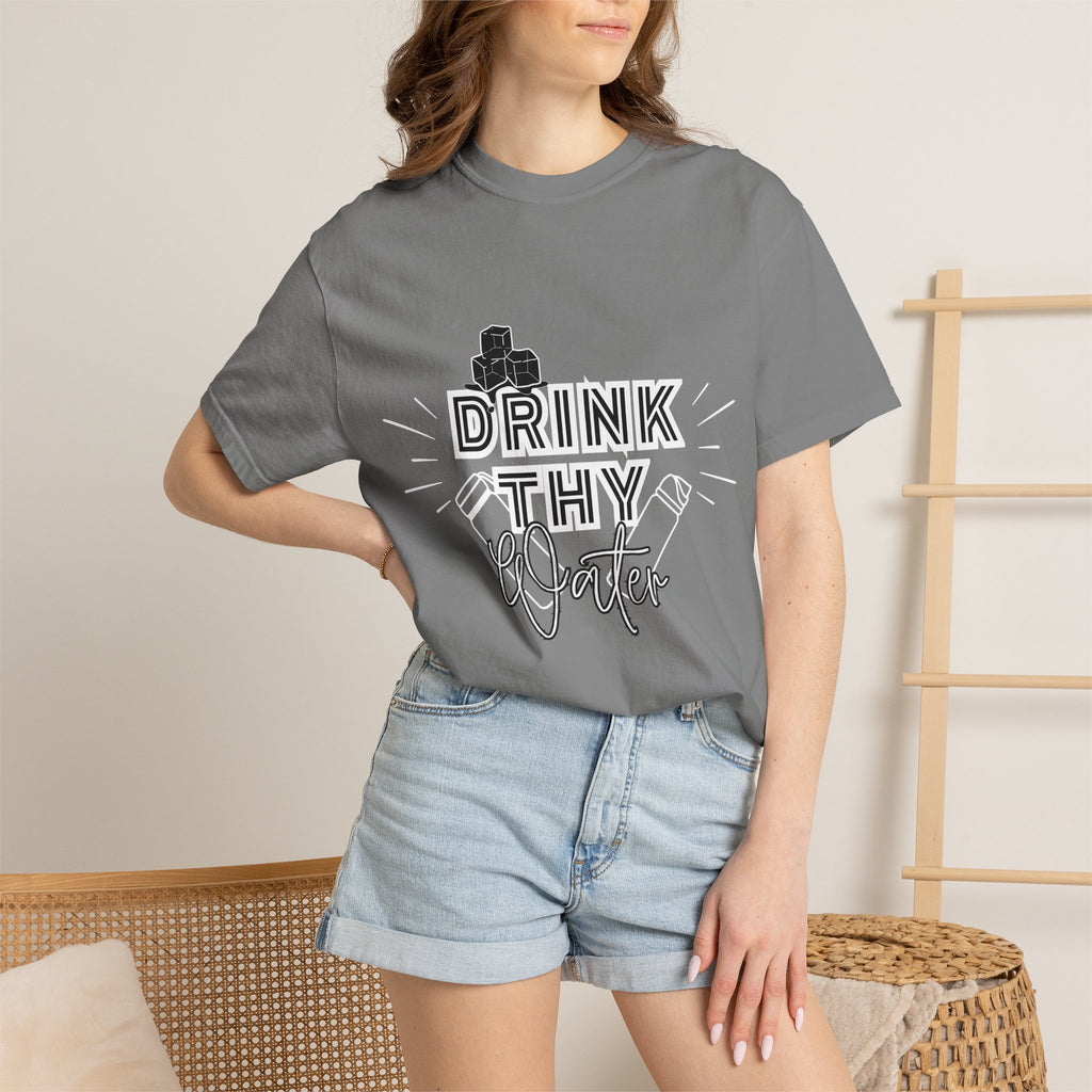Drink Thy Water T-Shirt — Hydration Graphic Tee