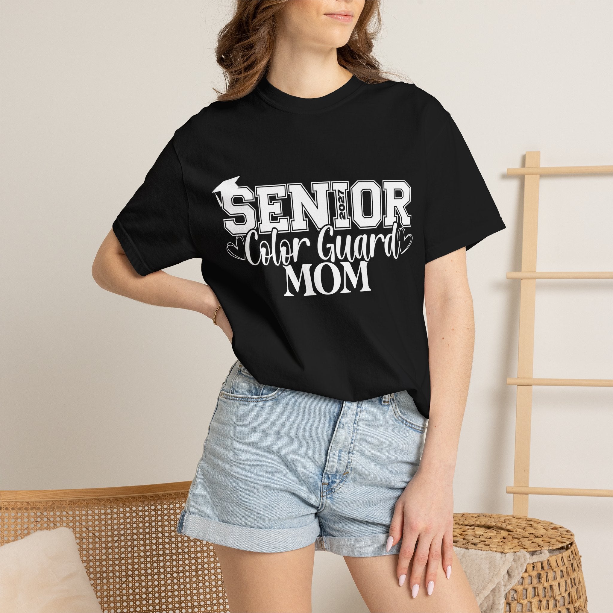 2027 Senior Color Guard Mom Graphic T-Shirt