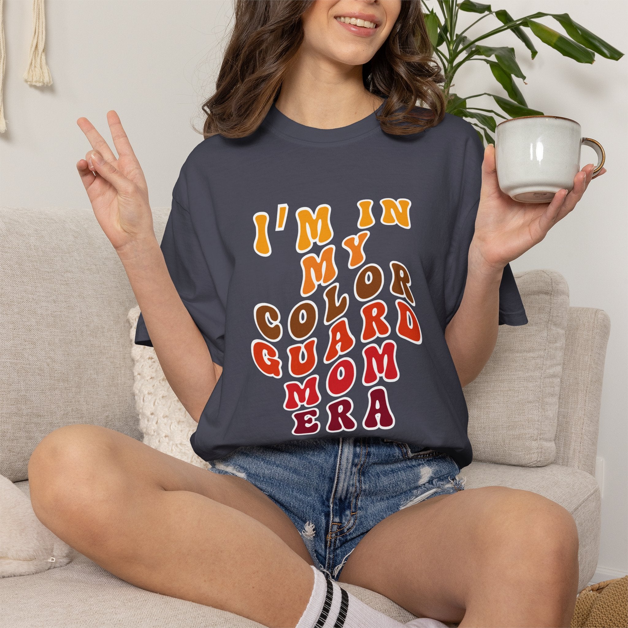 I’m In My Color Guard Mom Era Graphic T-Shirt