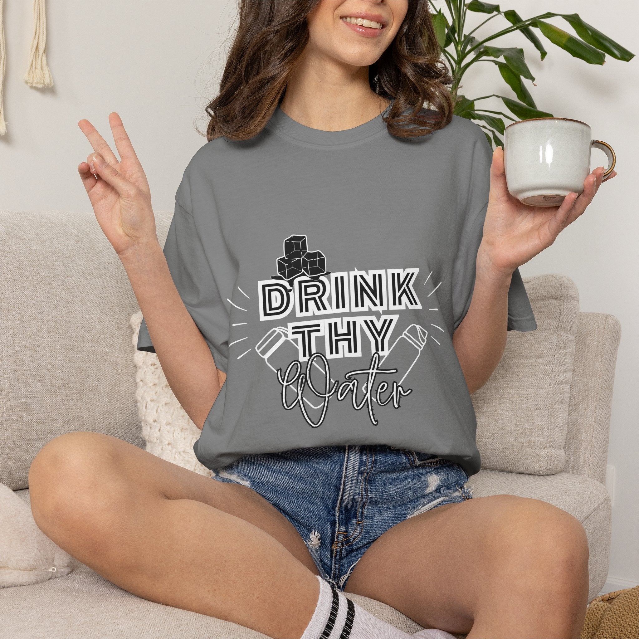 Drink Thy Water T-Shirt — Hydration Graphic Tee