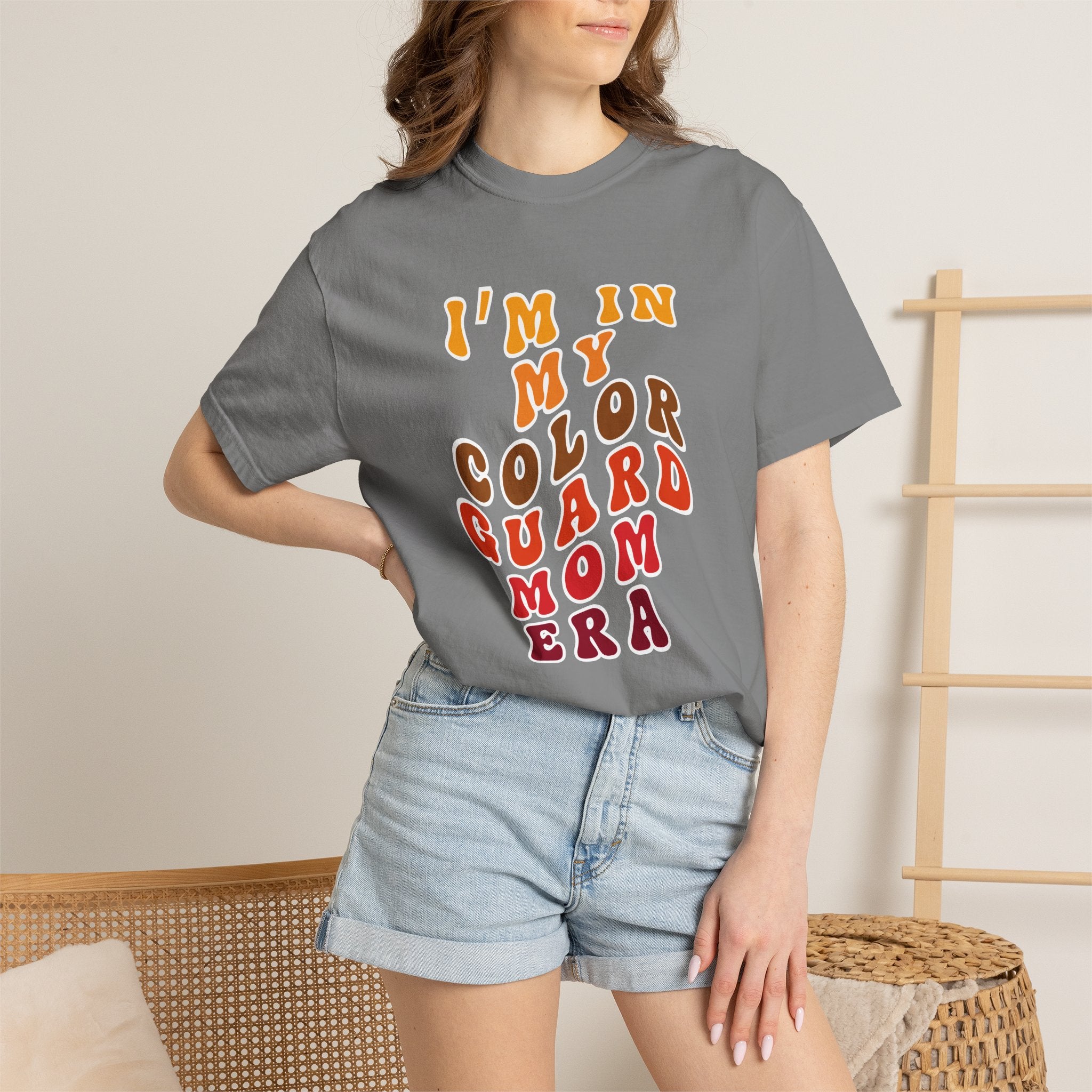 I’m In My Color Guard Mom Era Graphic T-Shirt