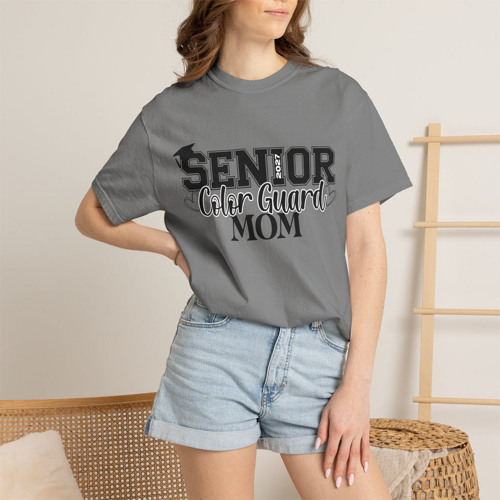 2027 Senior Color Guard Mom Graphic T-Shirt