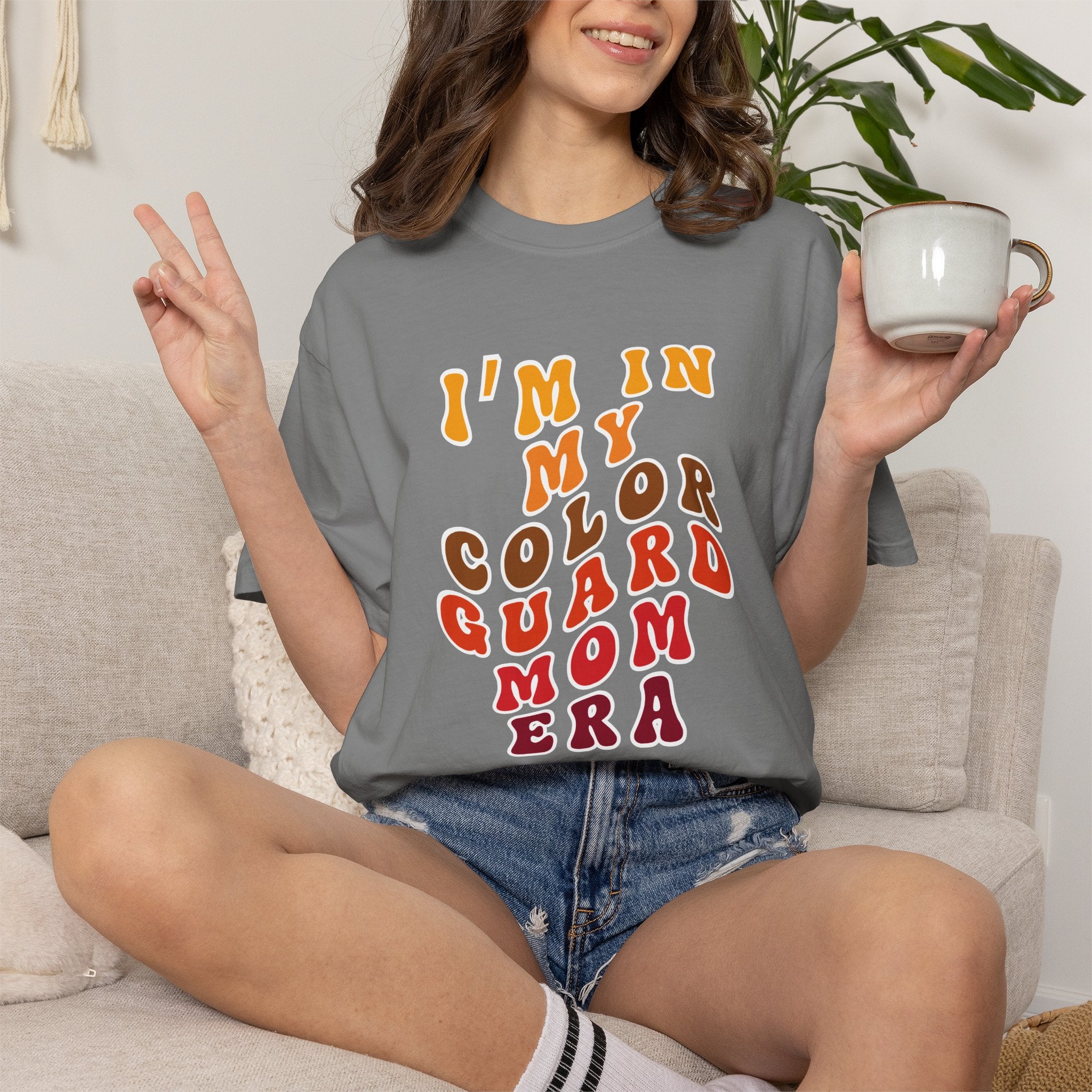 I’m In My Color Guard Mom Era Graphic T-Shirt