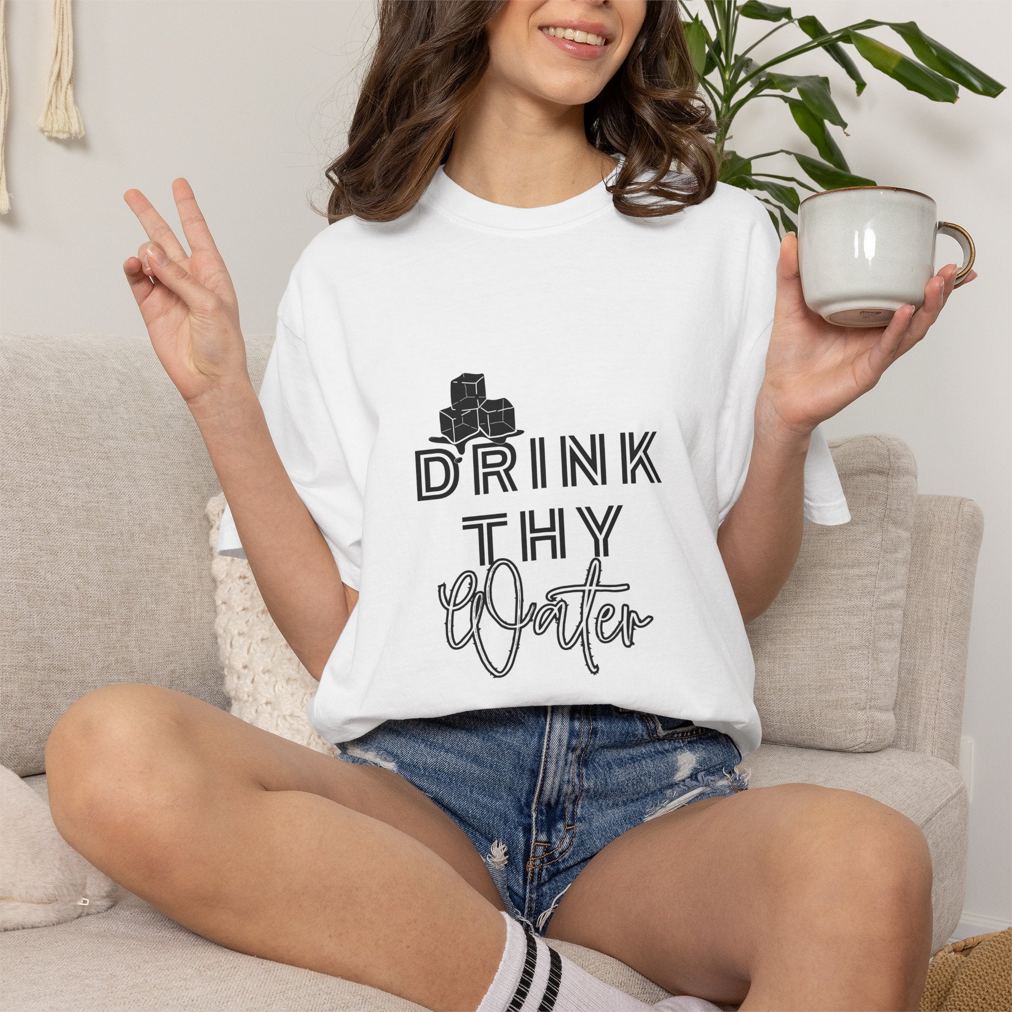Drink Thy Water T-Shirt — Hydration Graphic Tee