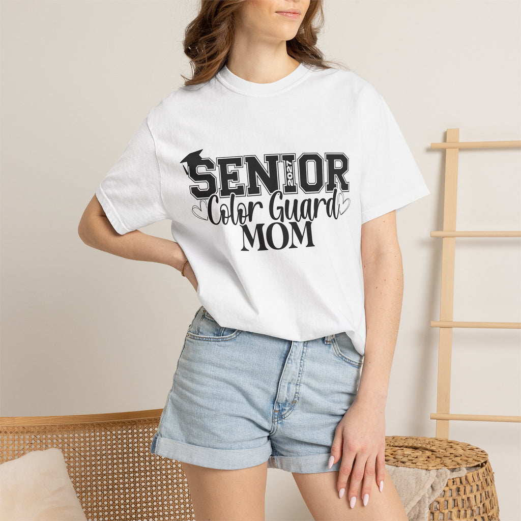 2027 Senior Color Guard Mom Graphic T-Shirt
