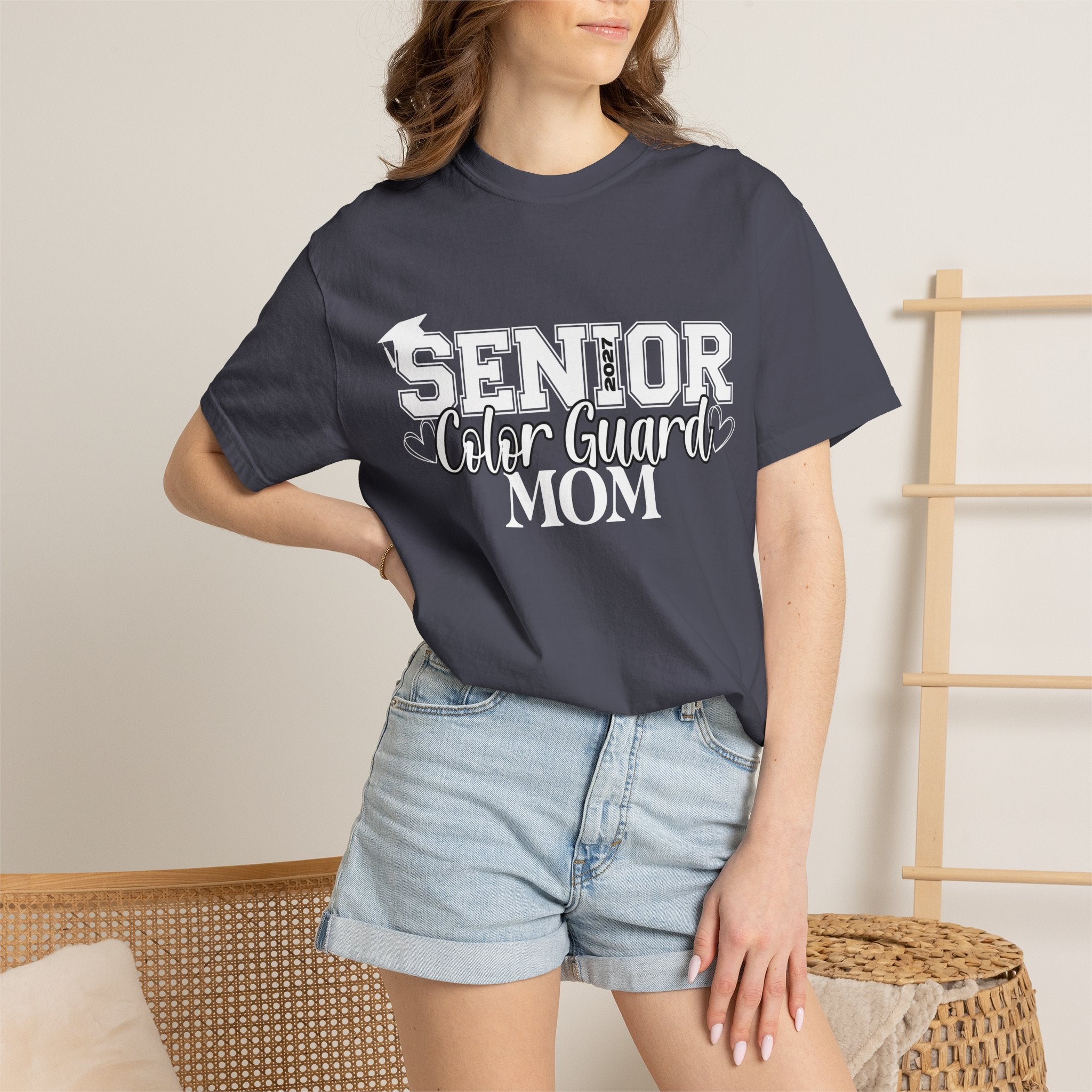 2027 Senior Color Guard Mom Graphic T-Shirt